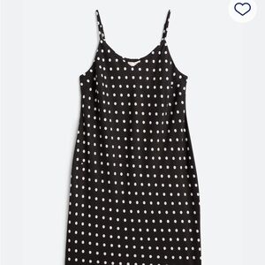 Skies Are Blue Black and White Polka Dot Midi Dress